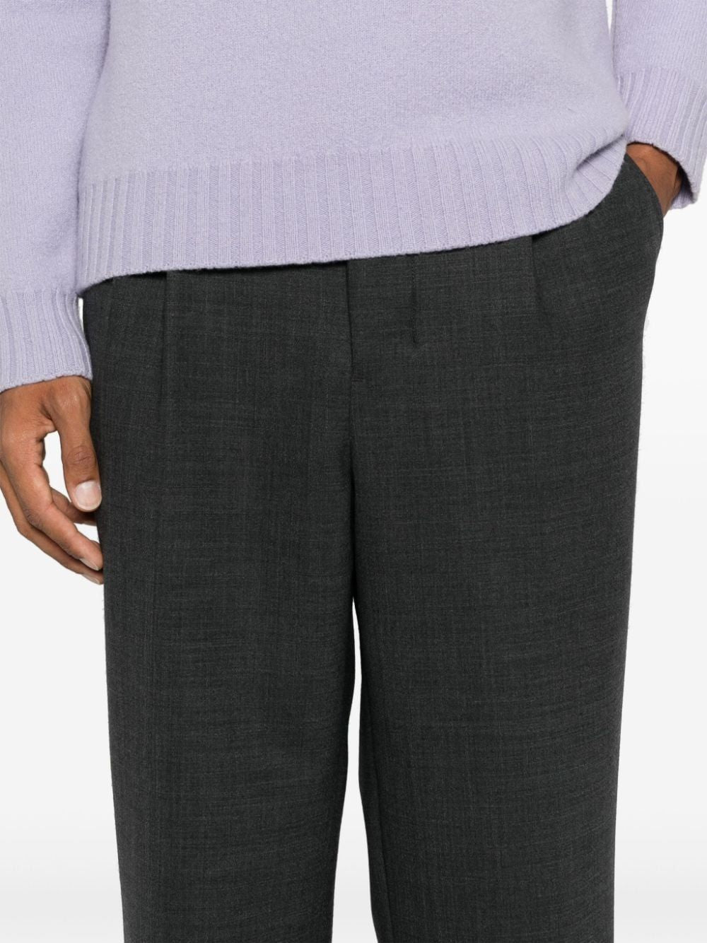 AMI PARIS Carrot Fit Trousers - Men's Design