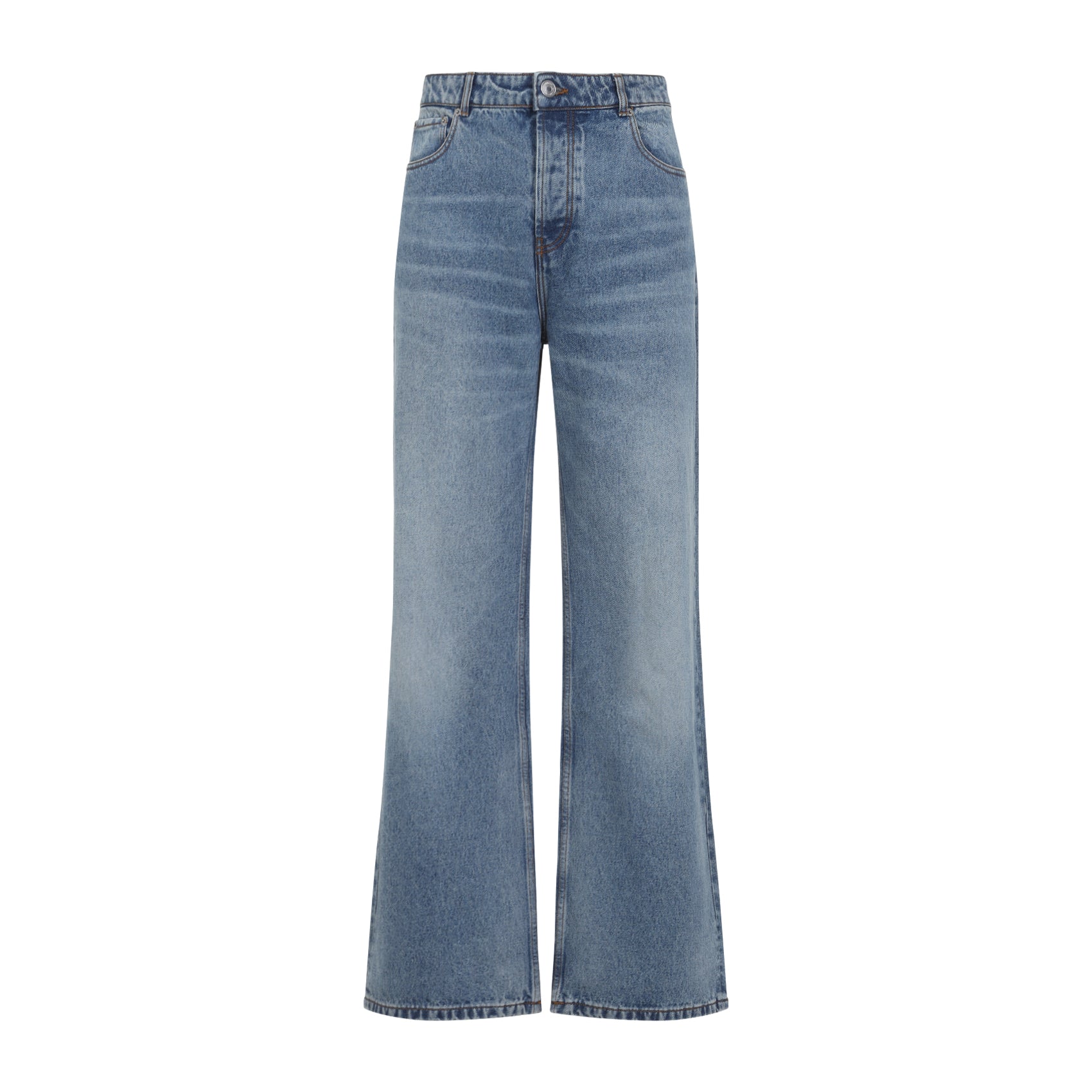 AMI PARIS Wide Washed Denim Jeans for Men - FW25 Collection