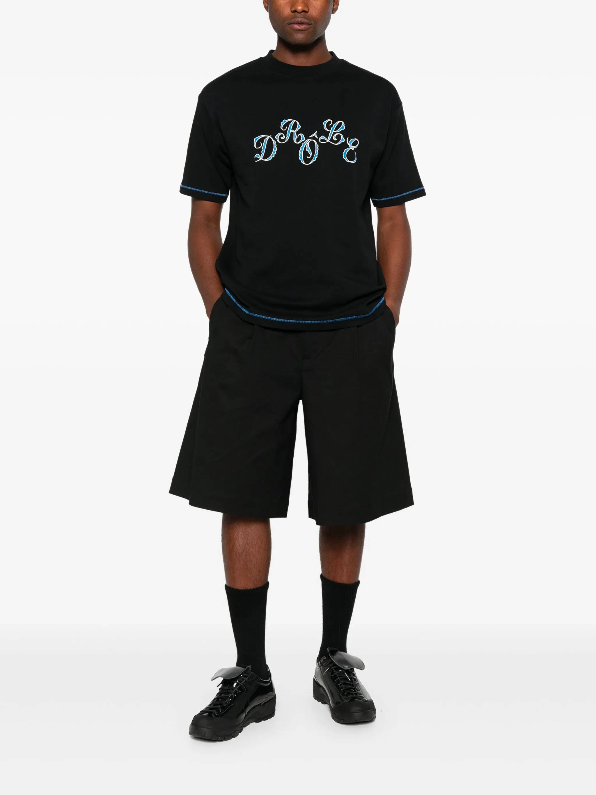 DRÔLE DE MONSIEUR Casual Crew Neck T-Shirt - Size M