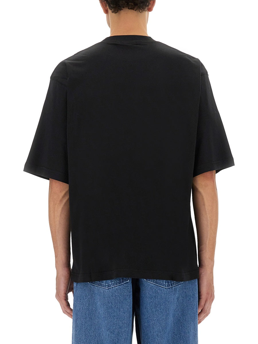 MARNI Cotton T-Shirt with Logo Print - FW25