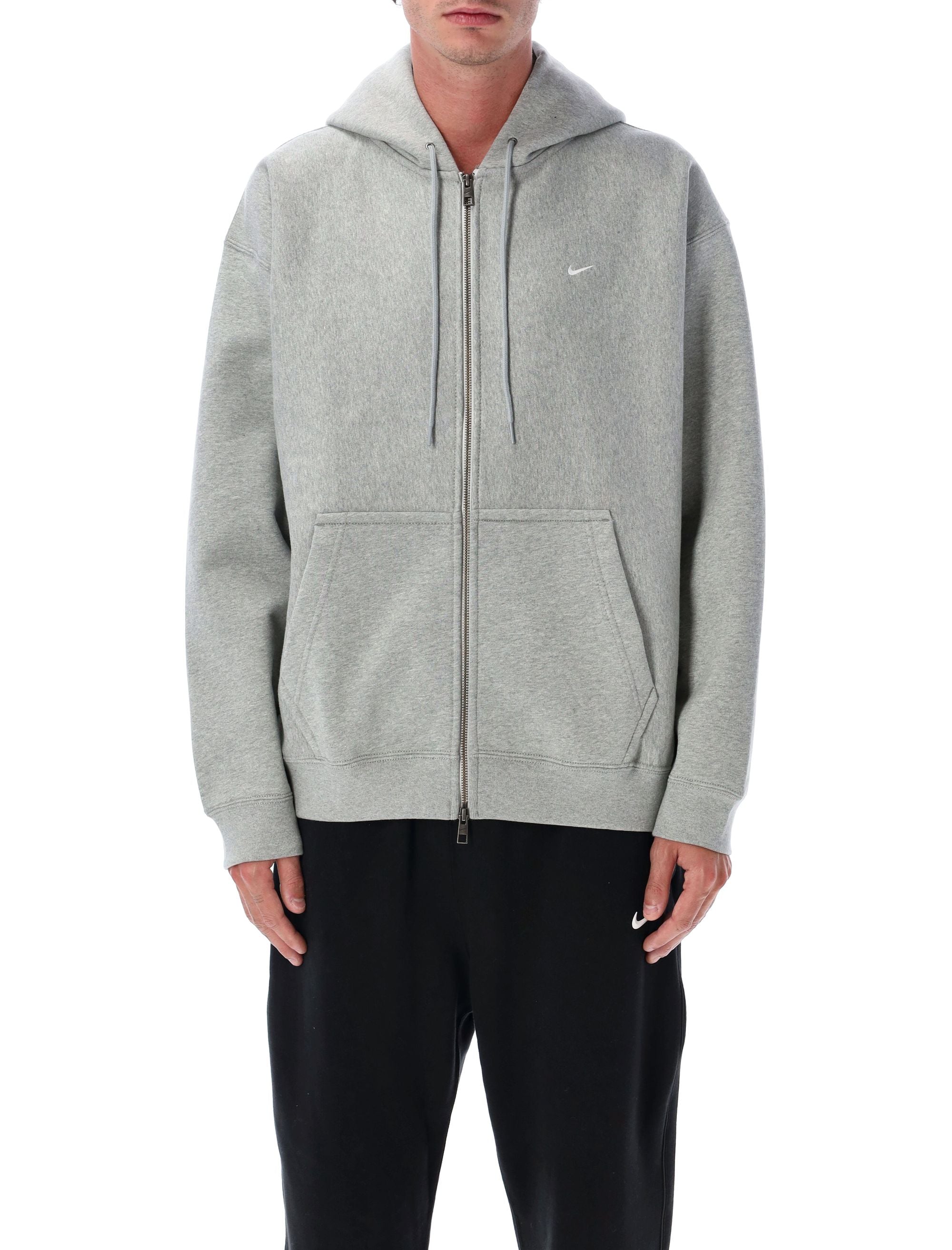 NIKE Men's Full-Zip Hoodie with Solo Swoosh - Size L