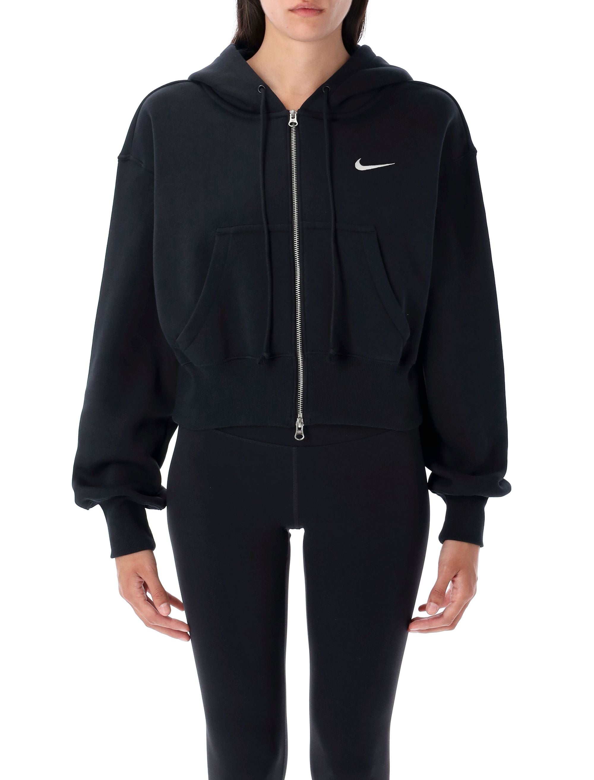 NIKE Zipped Cropped Hoodie (Mini)