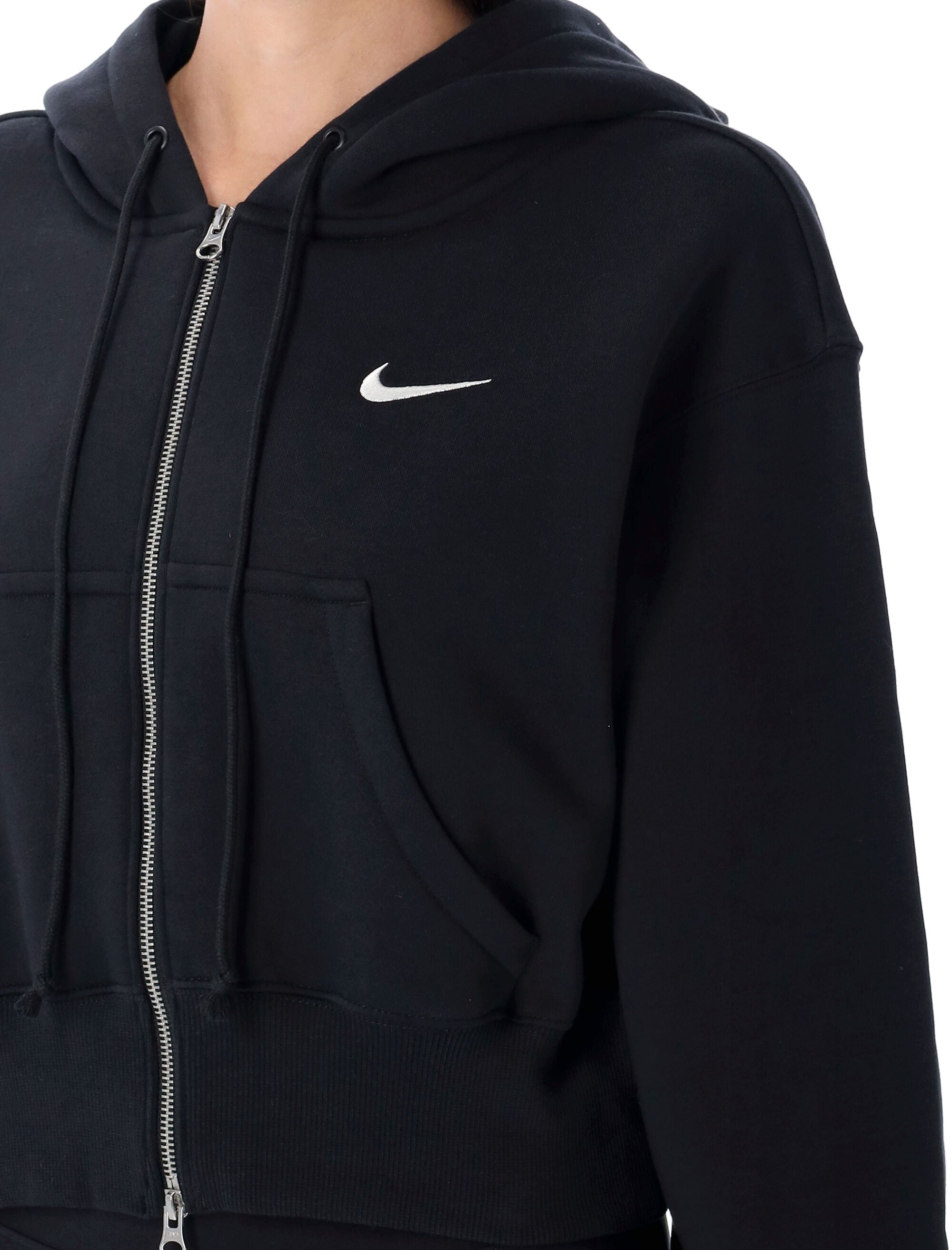 NIKE Zipped Cropped Hoodie (Mini)