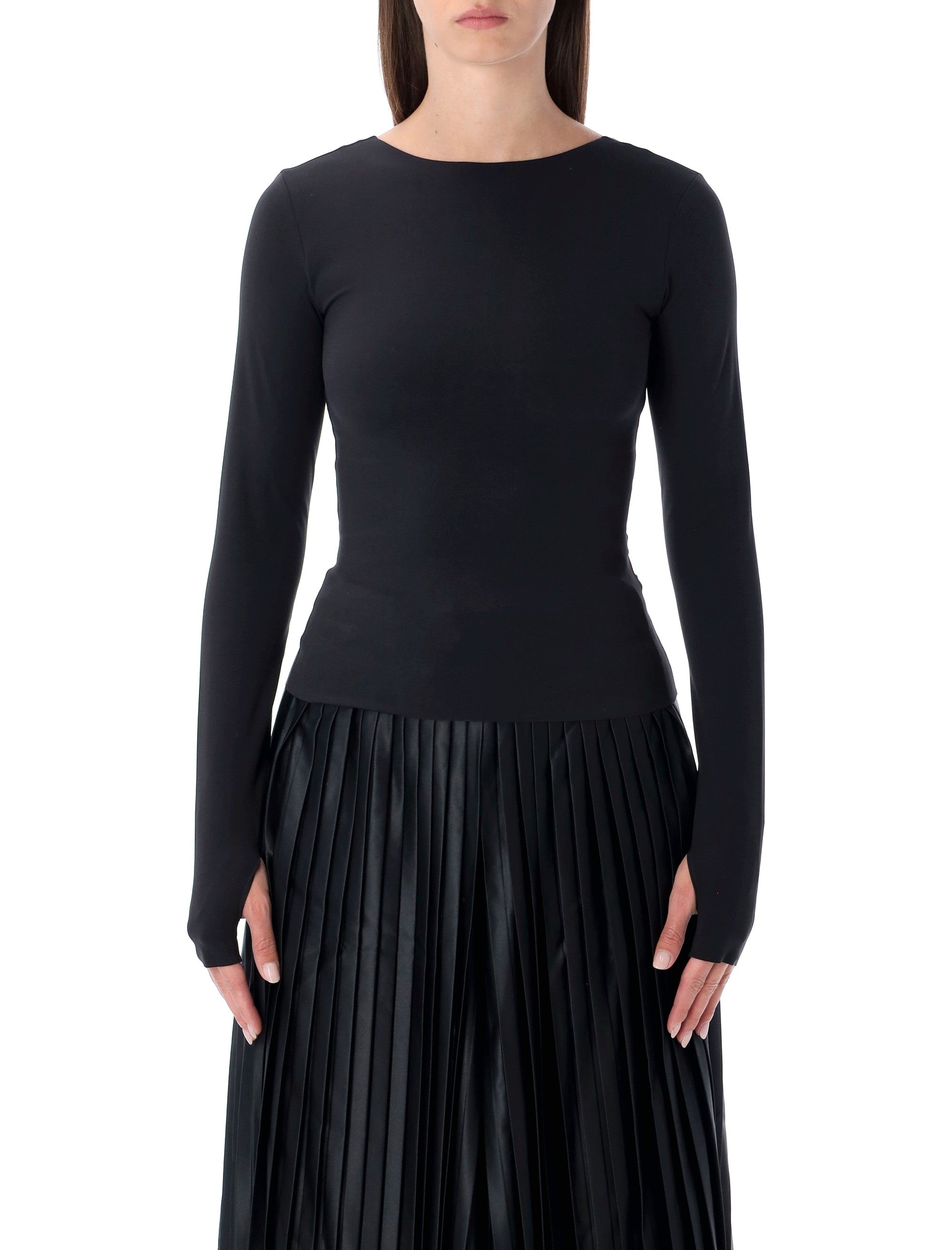 NIKE Women's Long-Sleeve Training Top for Unrestricted Movement