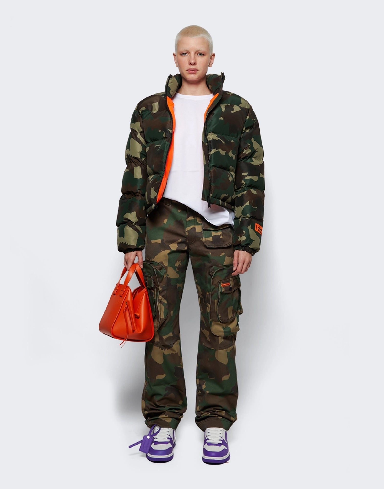 HERON PRESTON Nylon Camo Puffer Jacket - Women’s Outerwear