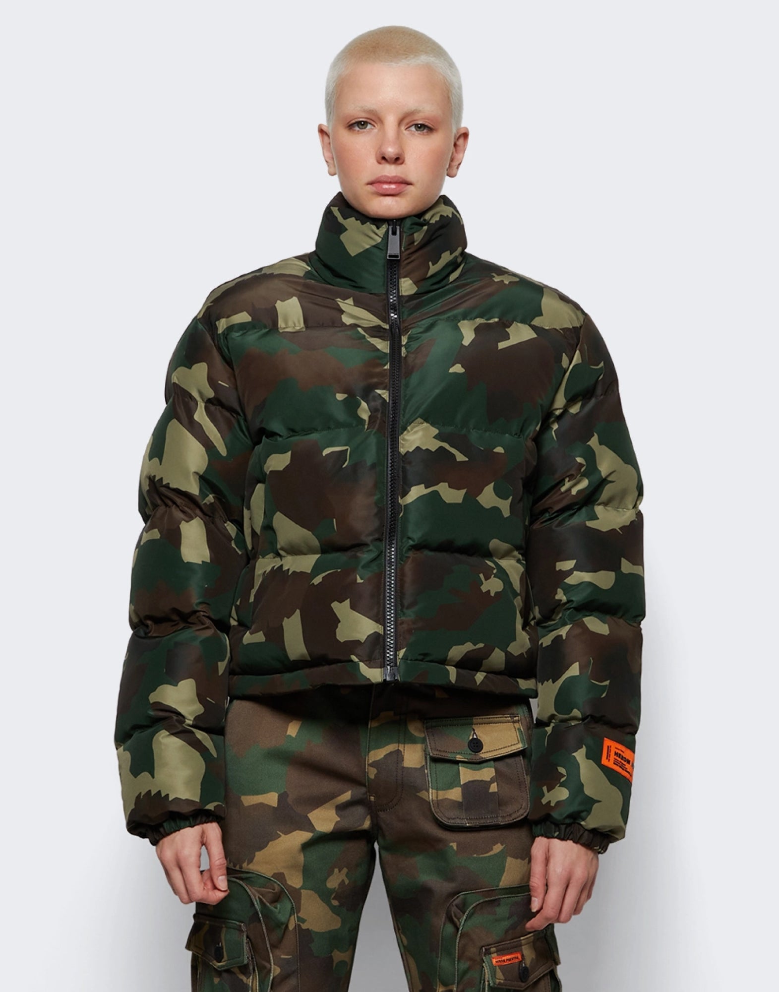 HERON PRESTON Nylon Camo Puffer Jacket - Women’s Outerwear
