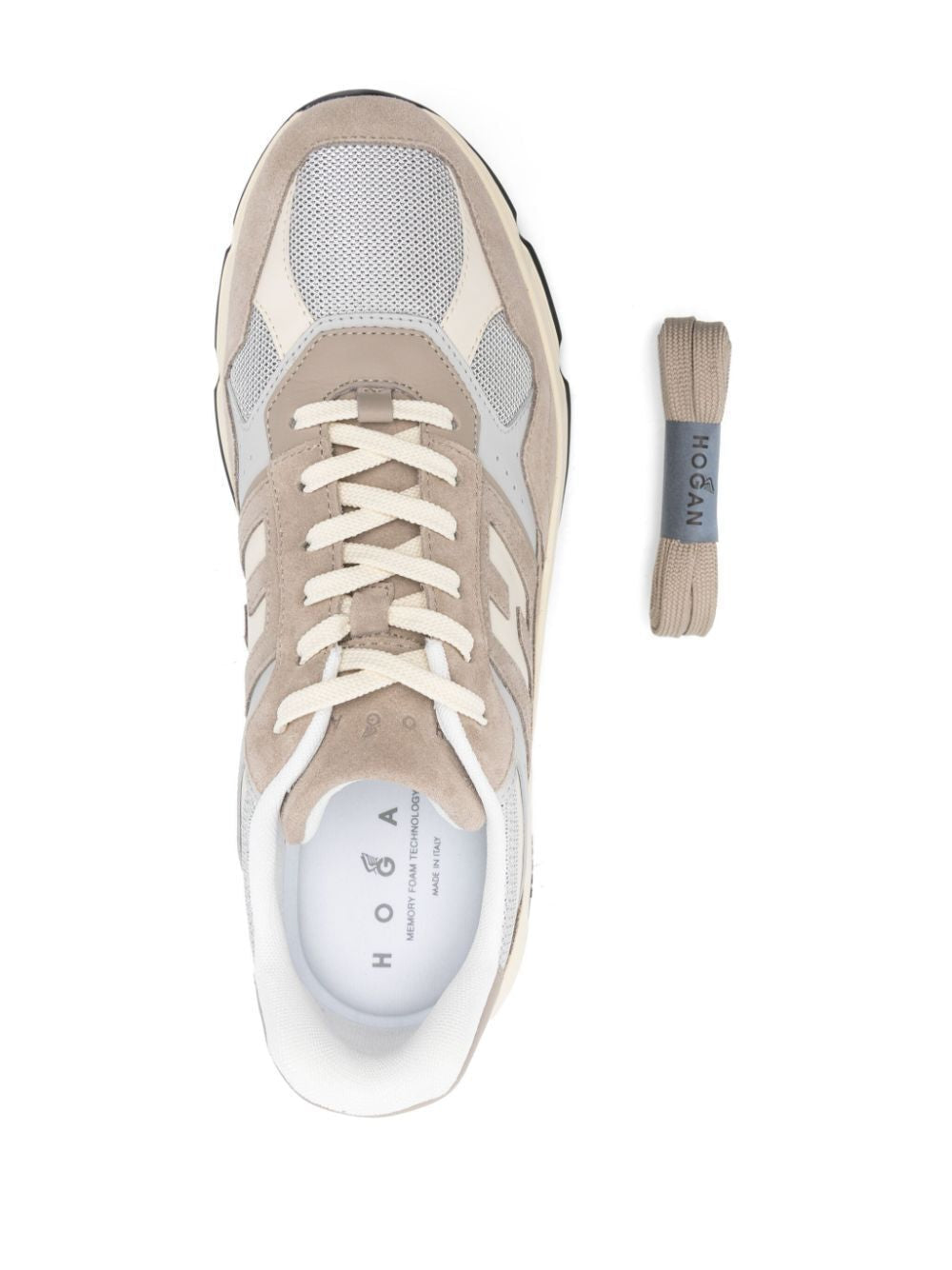 HOGAN Hyperlight Suede and Canvas Sneakers - 4.5 cm Height