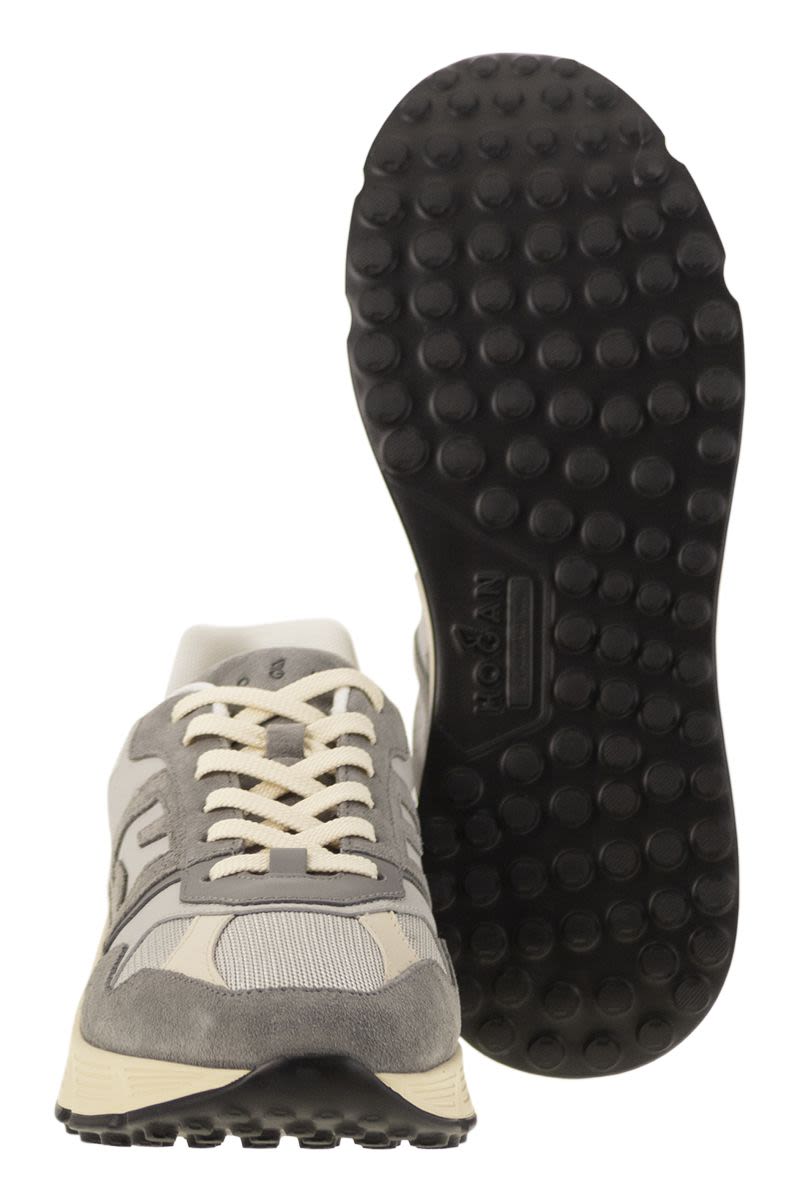 HOGAN Hyperlight Suede and Canvas Sneakers - 4.5 cm Height