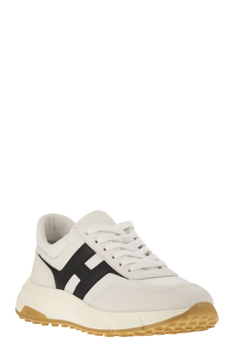 HOGAN Hyperlight Men's Leather Sneakers with Side H - Total Height: 4.5 cm