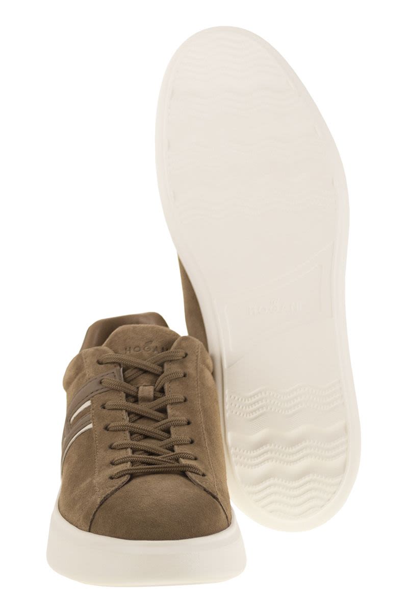 HOGAN Men's Suede Mini Trainers with Memory Foam Insole