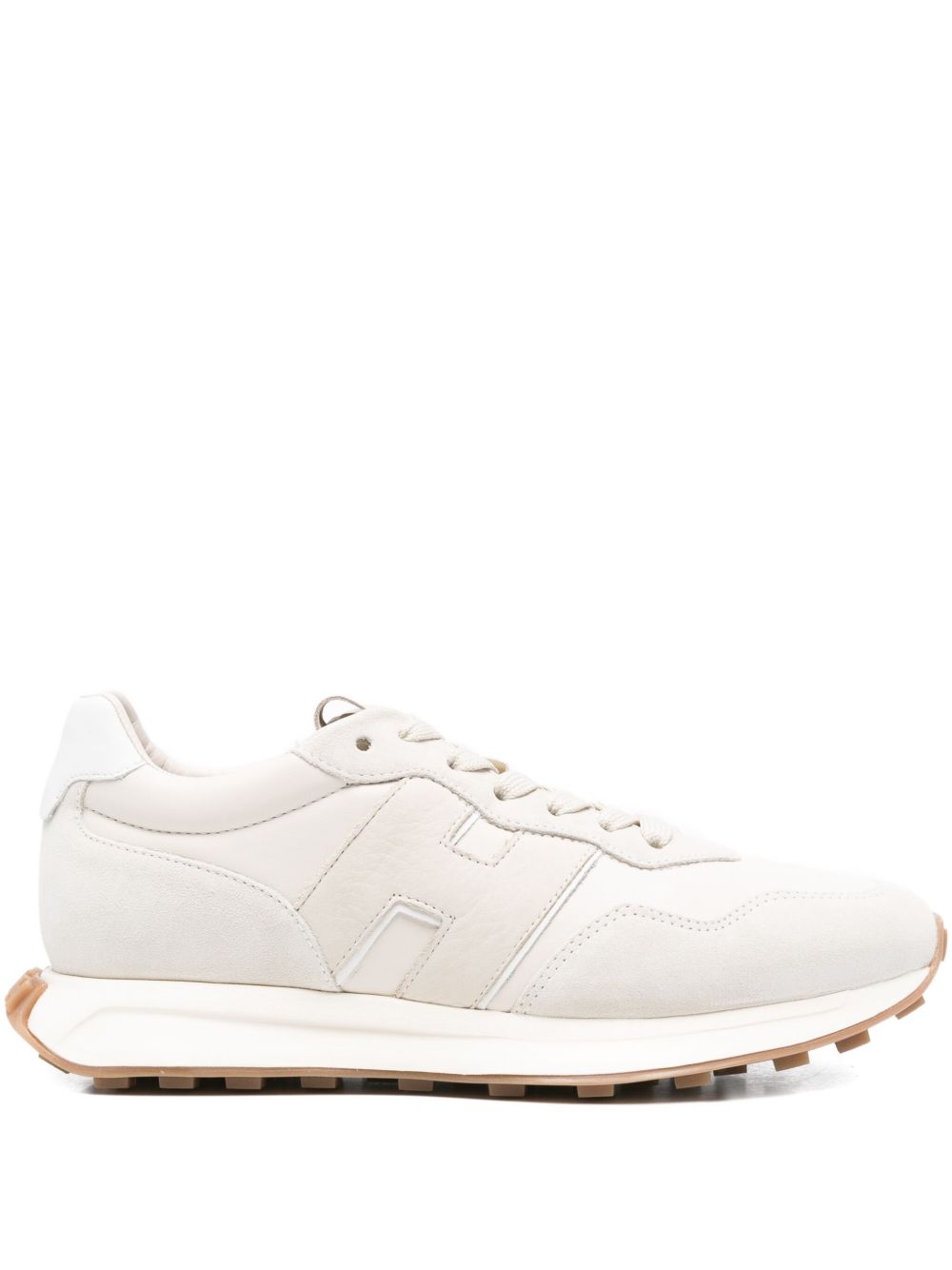 HOGAN Suede Insert Sneakers with Lace-Up Fastening