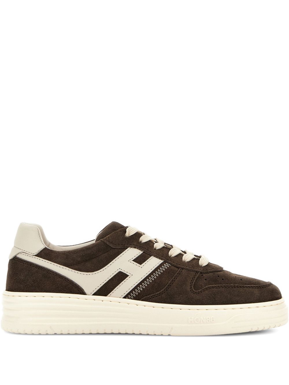 HOGAN Leather Front Lace-Up Sneakers for Men