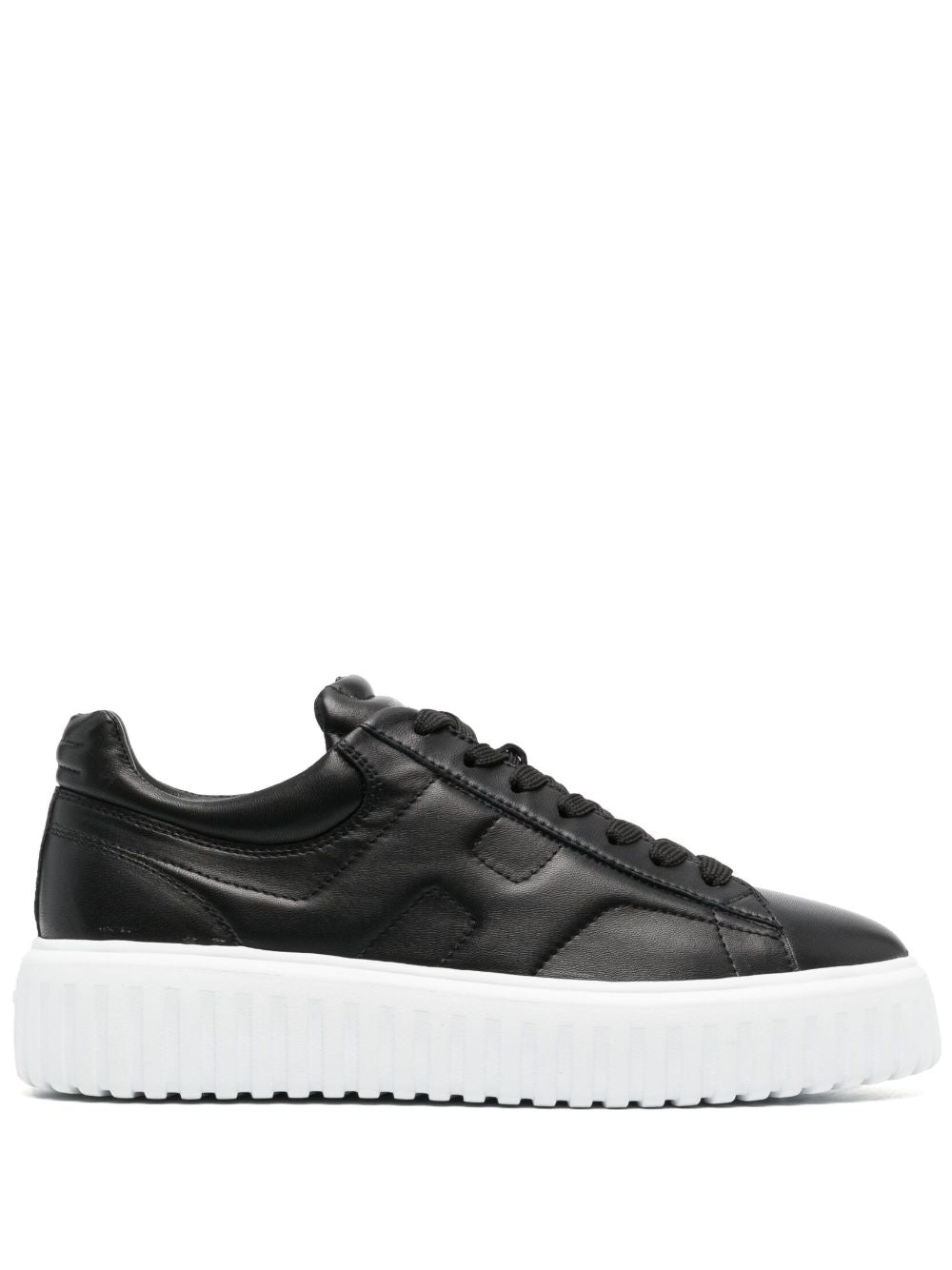 HOGAN 100% Leather Lace-Up Sneakers for Men
