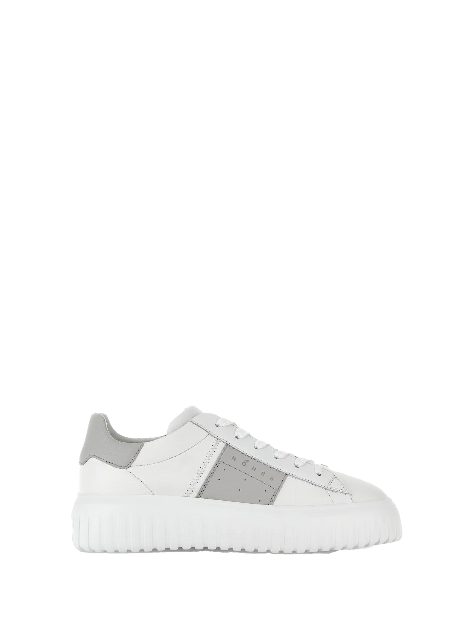 HOGAN Men's Premium Leather Sneakers with Stripes