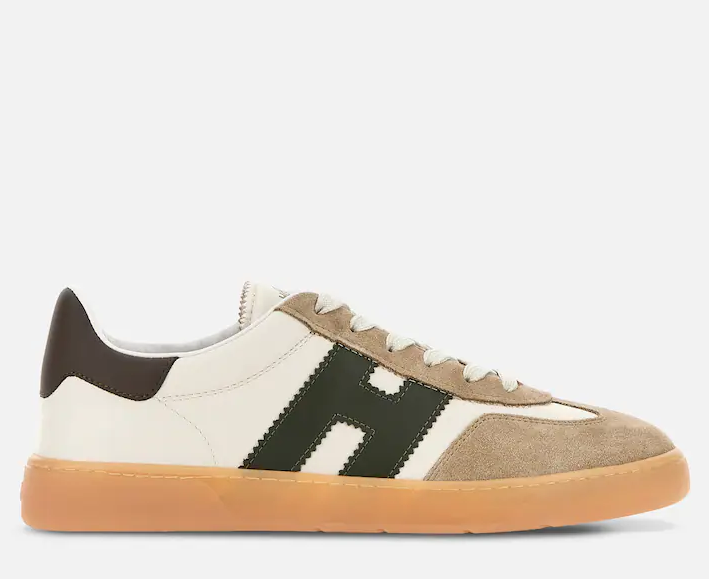 HOGAN Stylish Leather Trainers with Iconic Side Detail - 2.8 CM Height