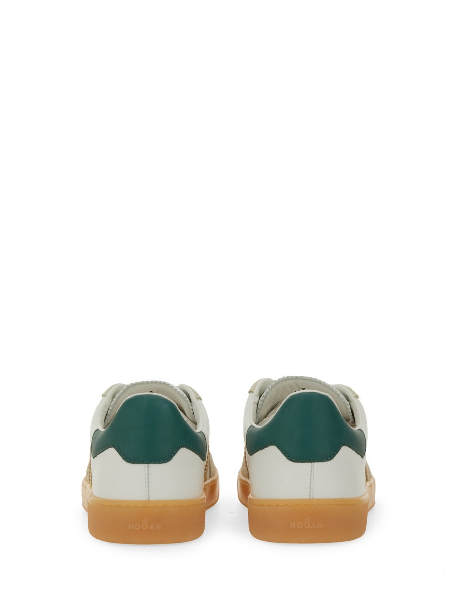 HOGAN Retro-Inspired Leather and Suede Trainers - 2.8 cm Height