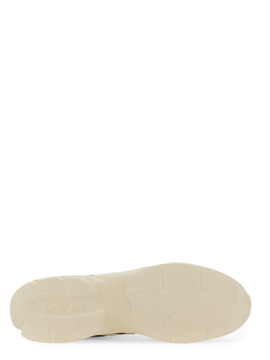 HOGAN Premium Calfskin Logo Sneakers for Men - SS24