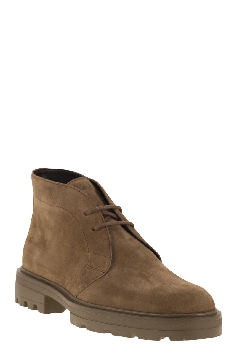 HOGAN Men's Lace-Up Mini Ankle Boots