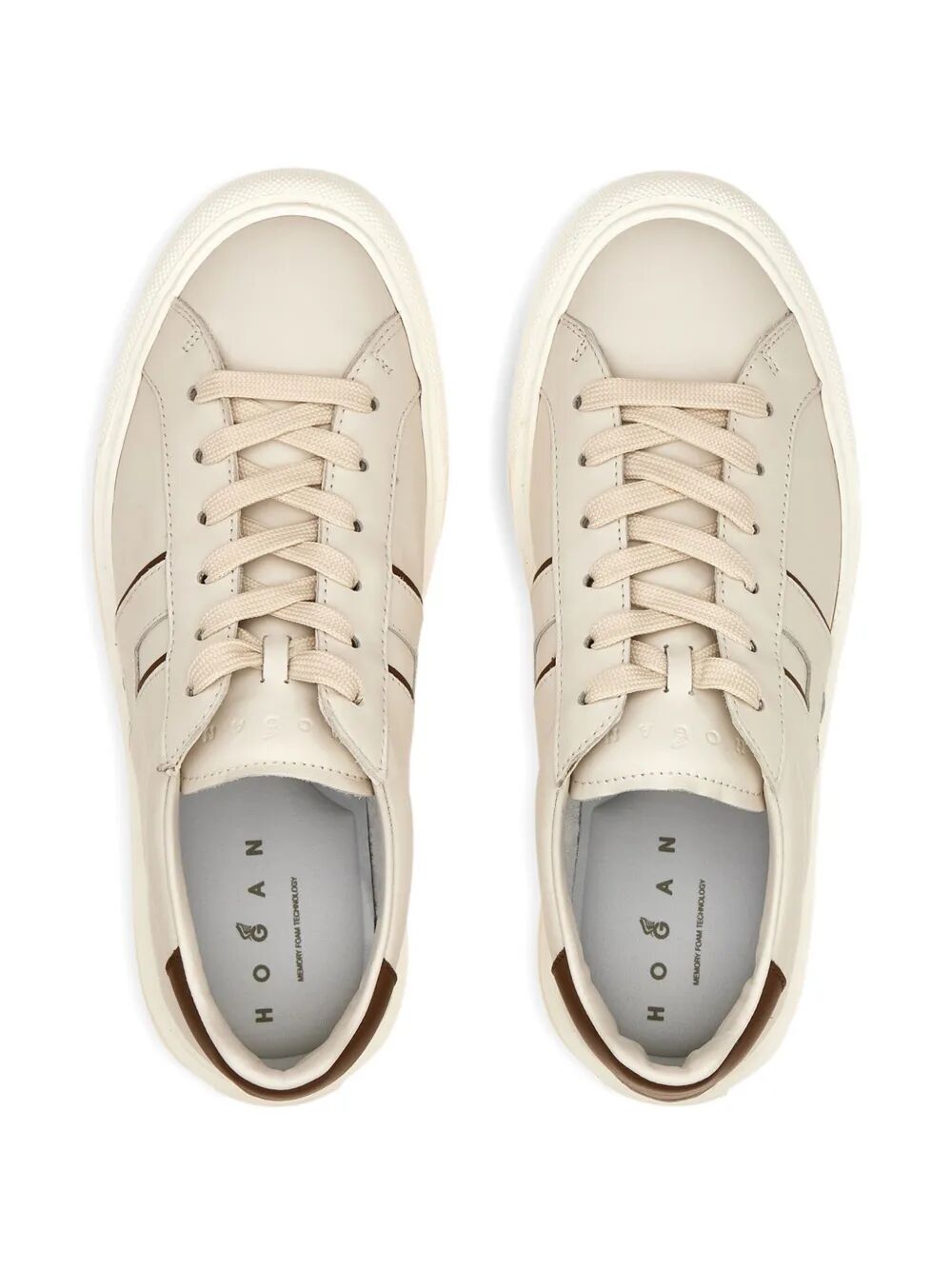 HOGAN Smooth Leather Sneakers for Men - Fall Essentials