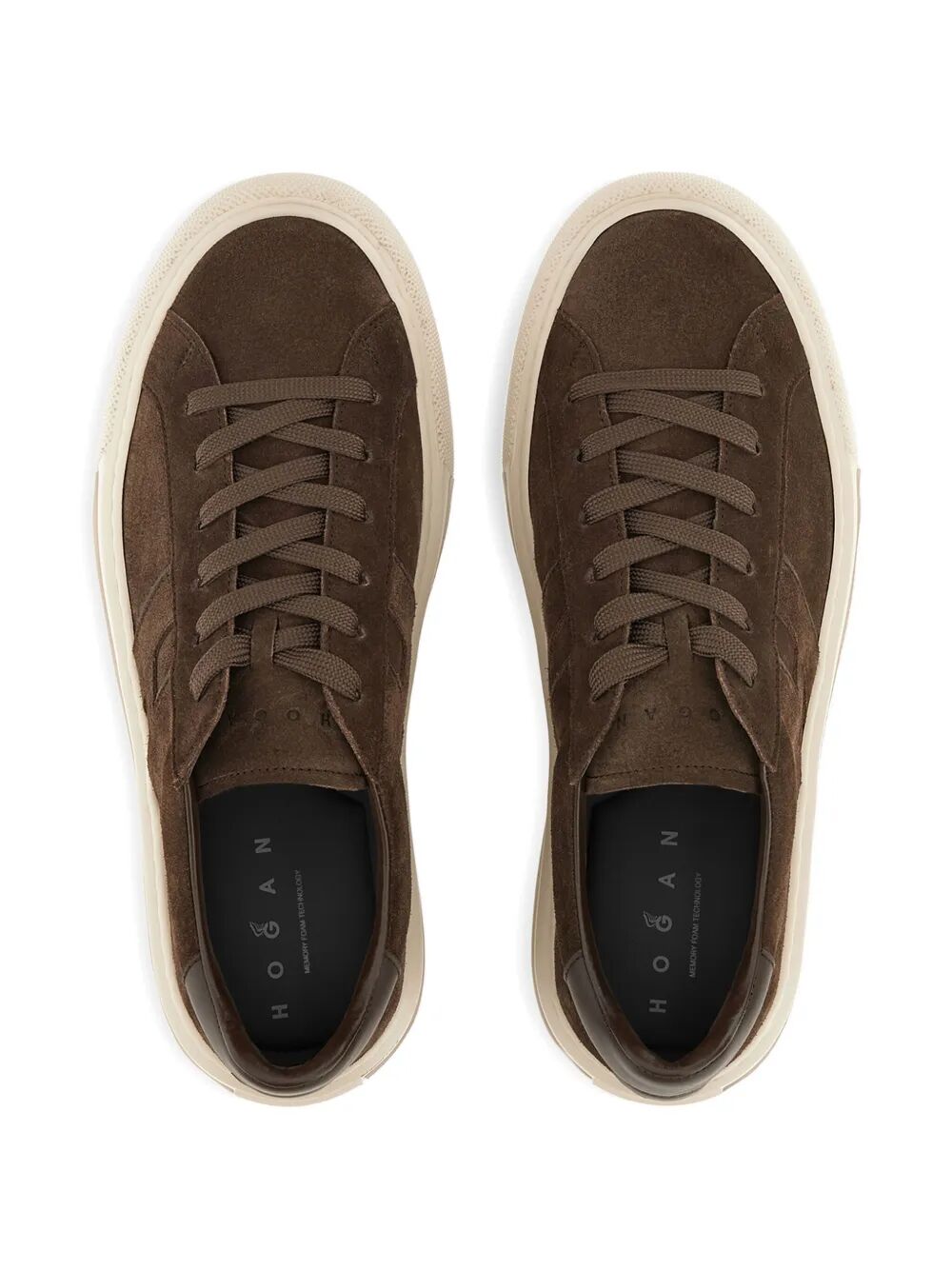 HOGAN Brown Suede Sneakers for Men - FW25 Collection