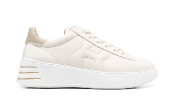 HOGAN Leather Glitter-Detail Sneakers for Women