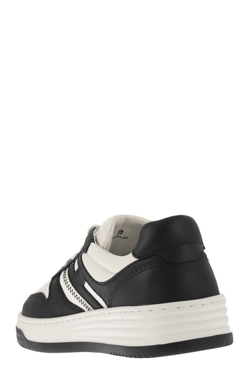 HOGAN Panelled Design Leather Sneakers for Women - Size 37
