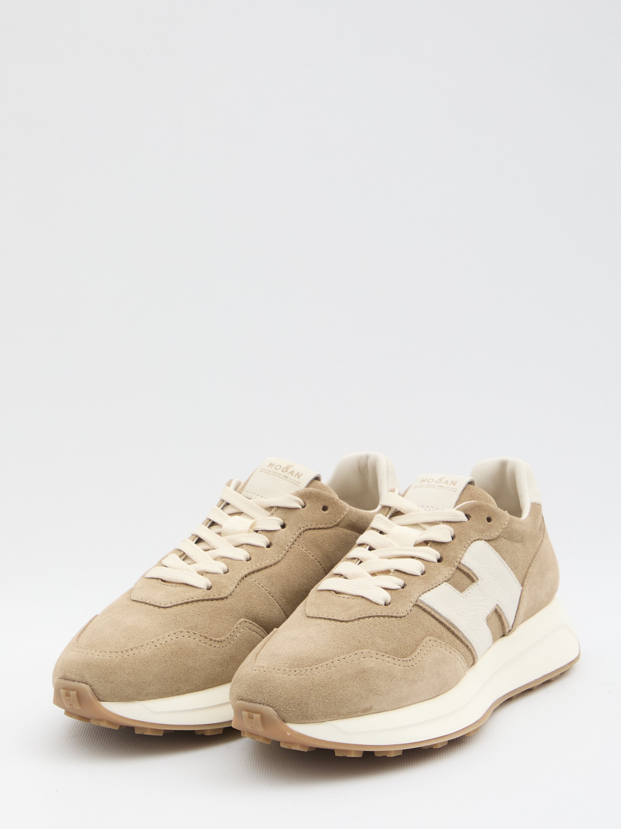 HOGAN Logo Embellished Lace-Up Sneakers for Women