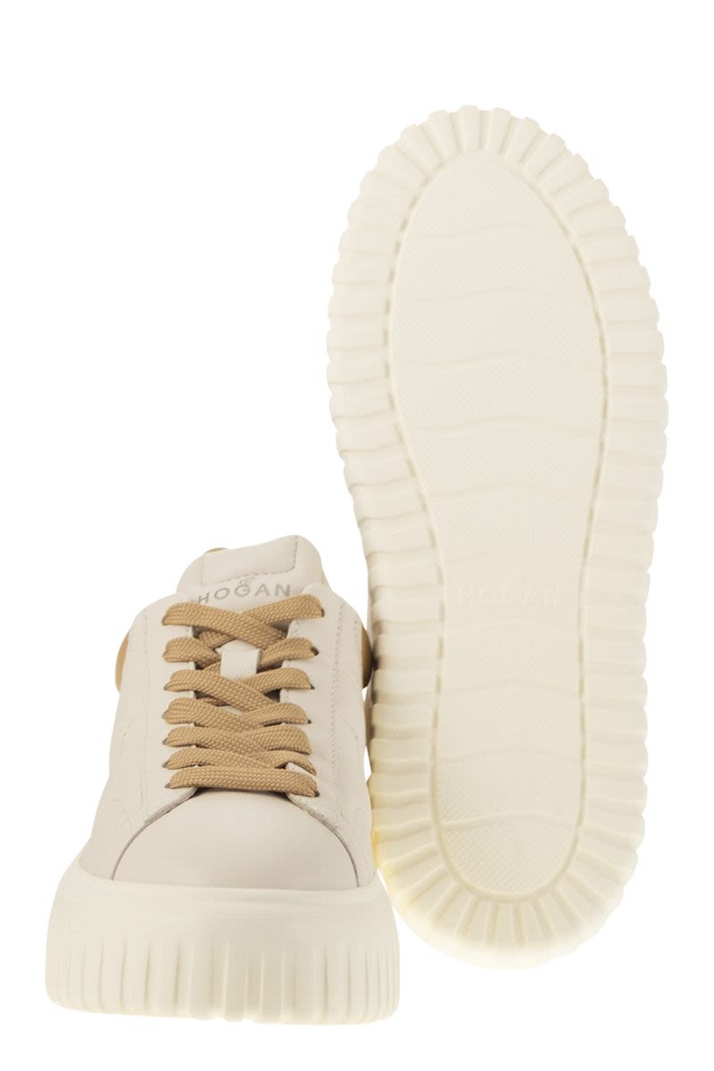 HOGAN Nappa Leather H-Striped Women's Sneakers