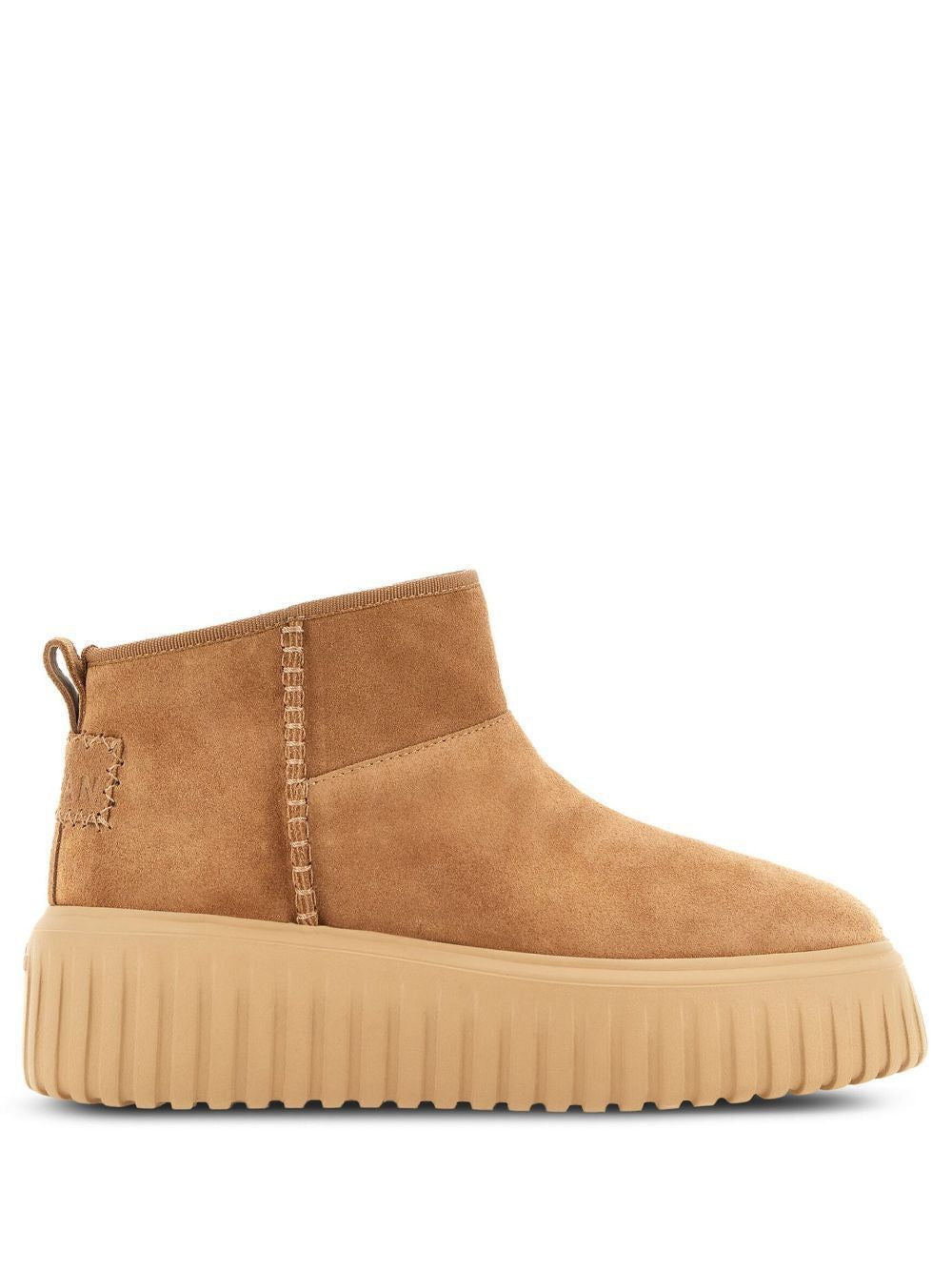 HOGAN Logopatch Suede Boots