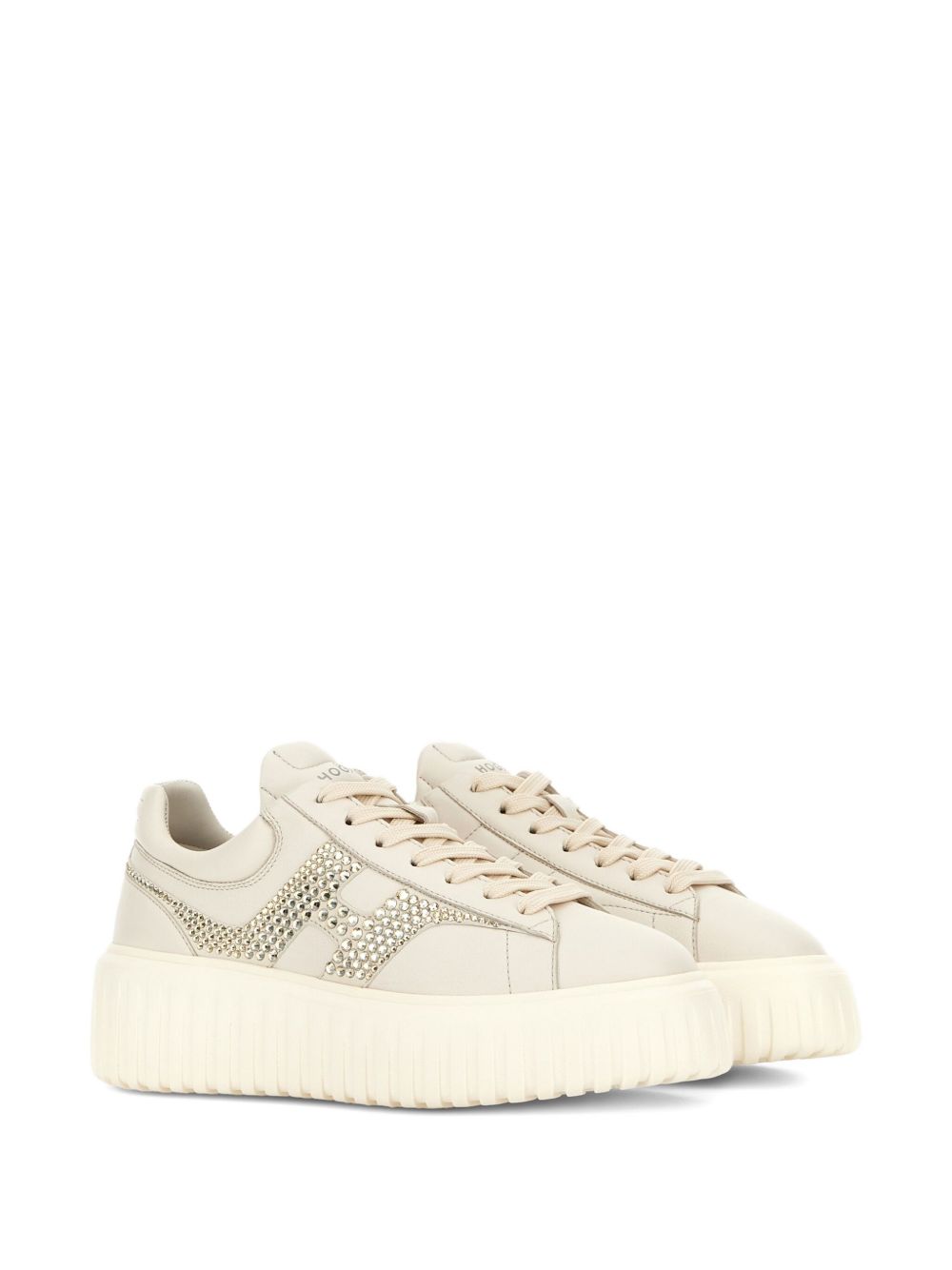 HOGAN Leather Stripe Sneakers for Women