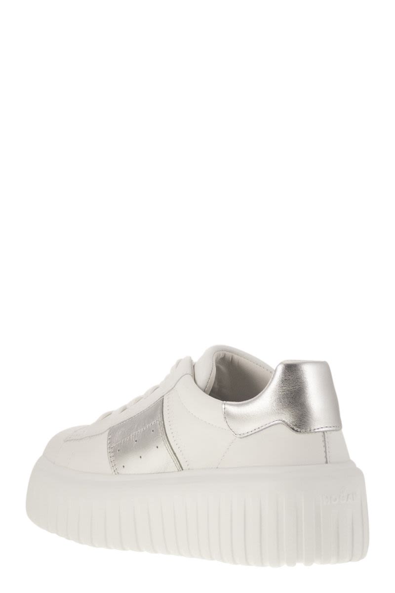 HOGAN Sporty H-Striped Sneaker with Side Band - 5.8 cm Height