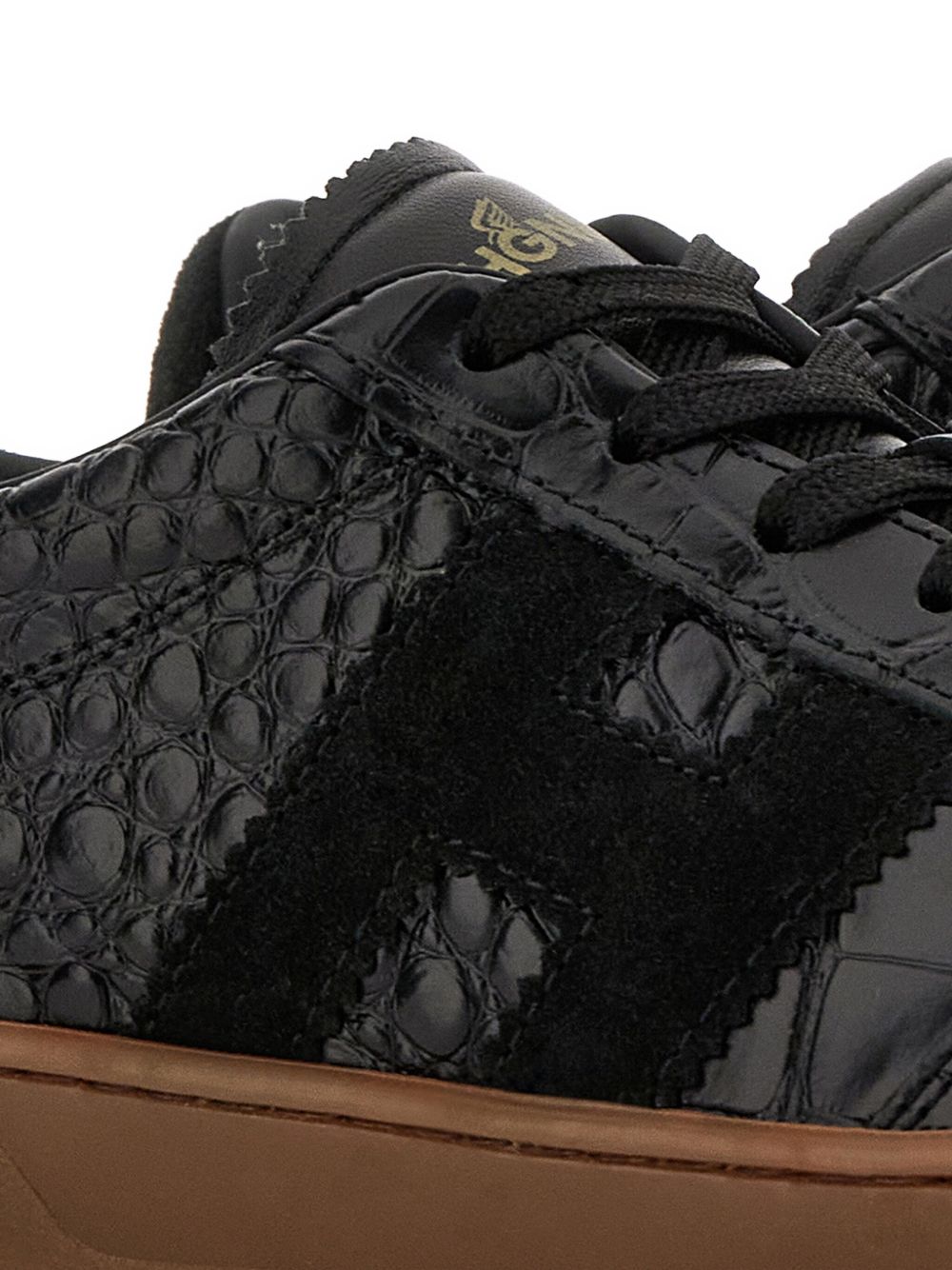 HOGAN Logo Patch Lace-Up Sneakers for Women