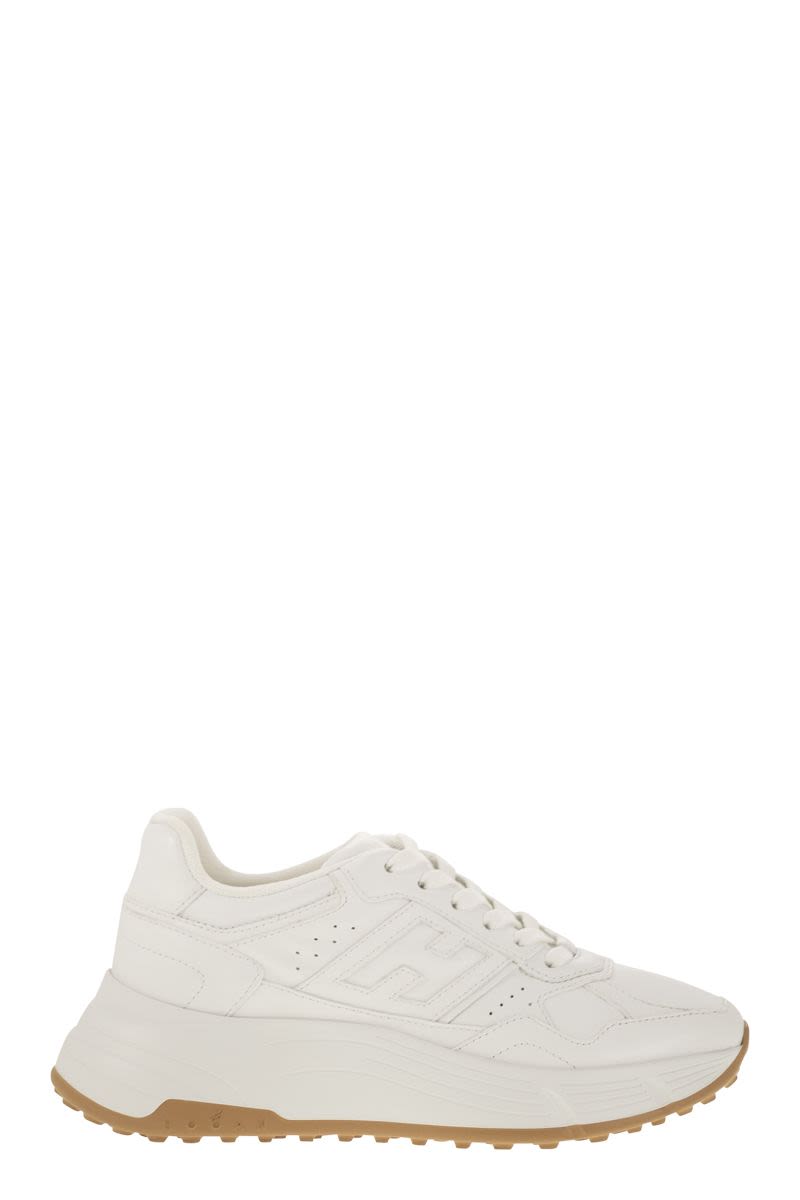 HOGAN Elevated Women's Leather Trainers with Platform Height