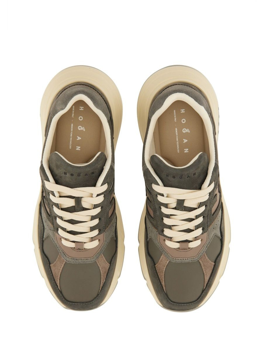 HOGAN Premium Leather High-Top Sneakers for Women