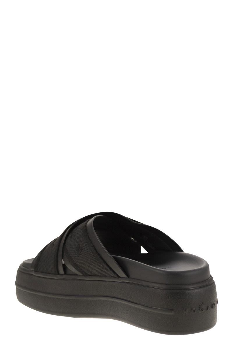 HOGAN High Sole Skyscraper Platform Sandals