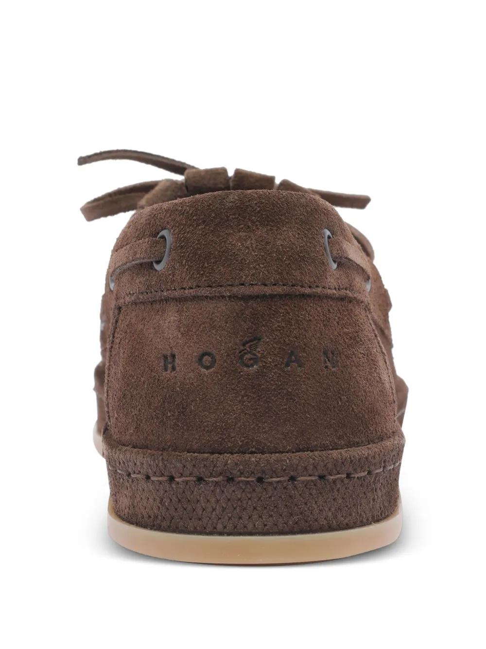 HOGAN Mini Fringed Suede Slip-On Shoes for Women