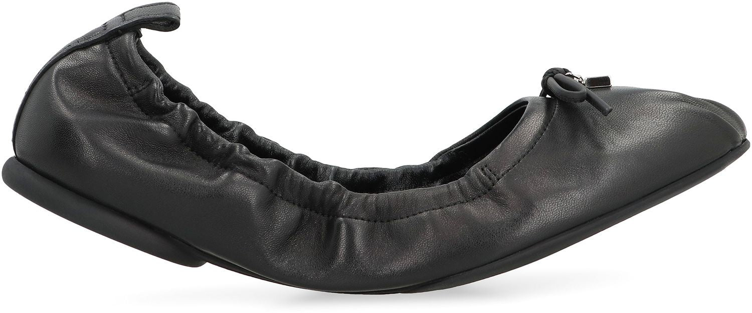 HOGAN H684 Leather Ballet Flats
