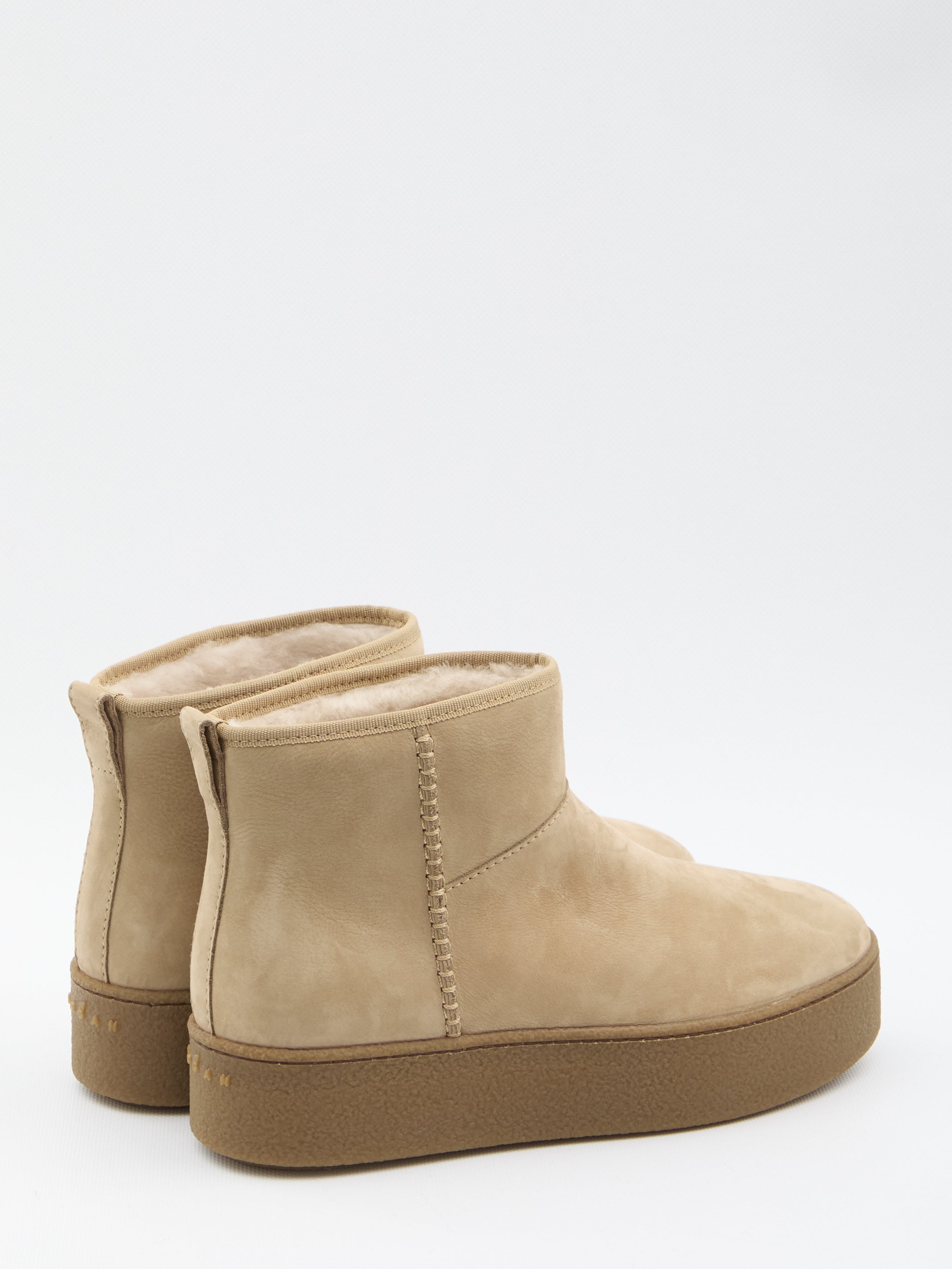 HOGAN Shearling Ankle Boots - 4 cm Sole Height