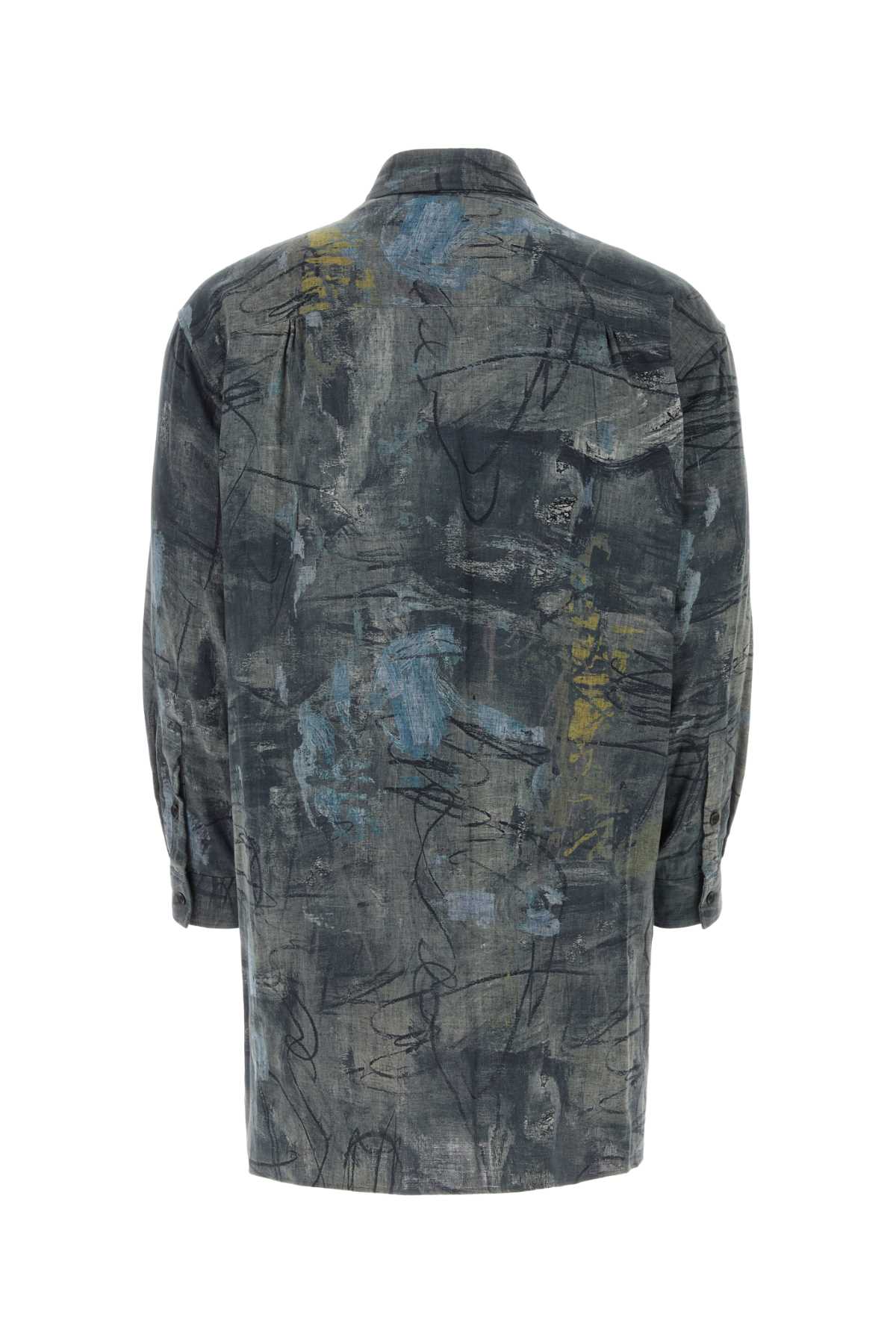 YOHJI YAMAMOTO Printed Cotton Shirt for Men