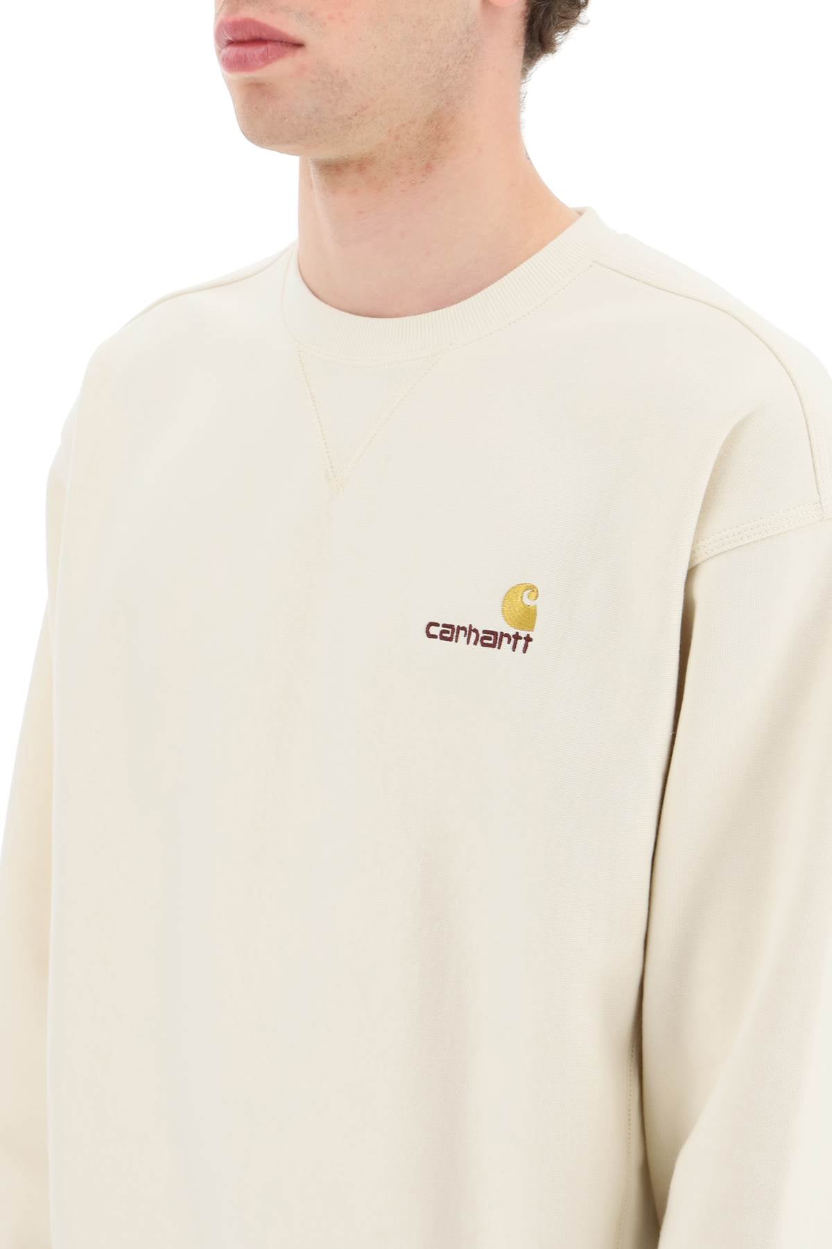 CARHARTT WIP Unisex Cotton Blend American Script Sweatshirt