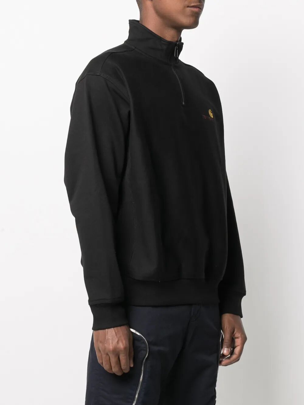 CARHARTT WIP Half Zip American Script Sweatshirt for Men