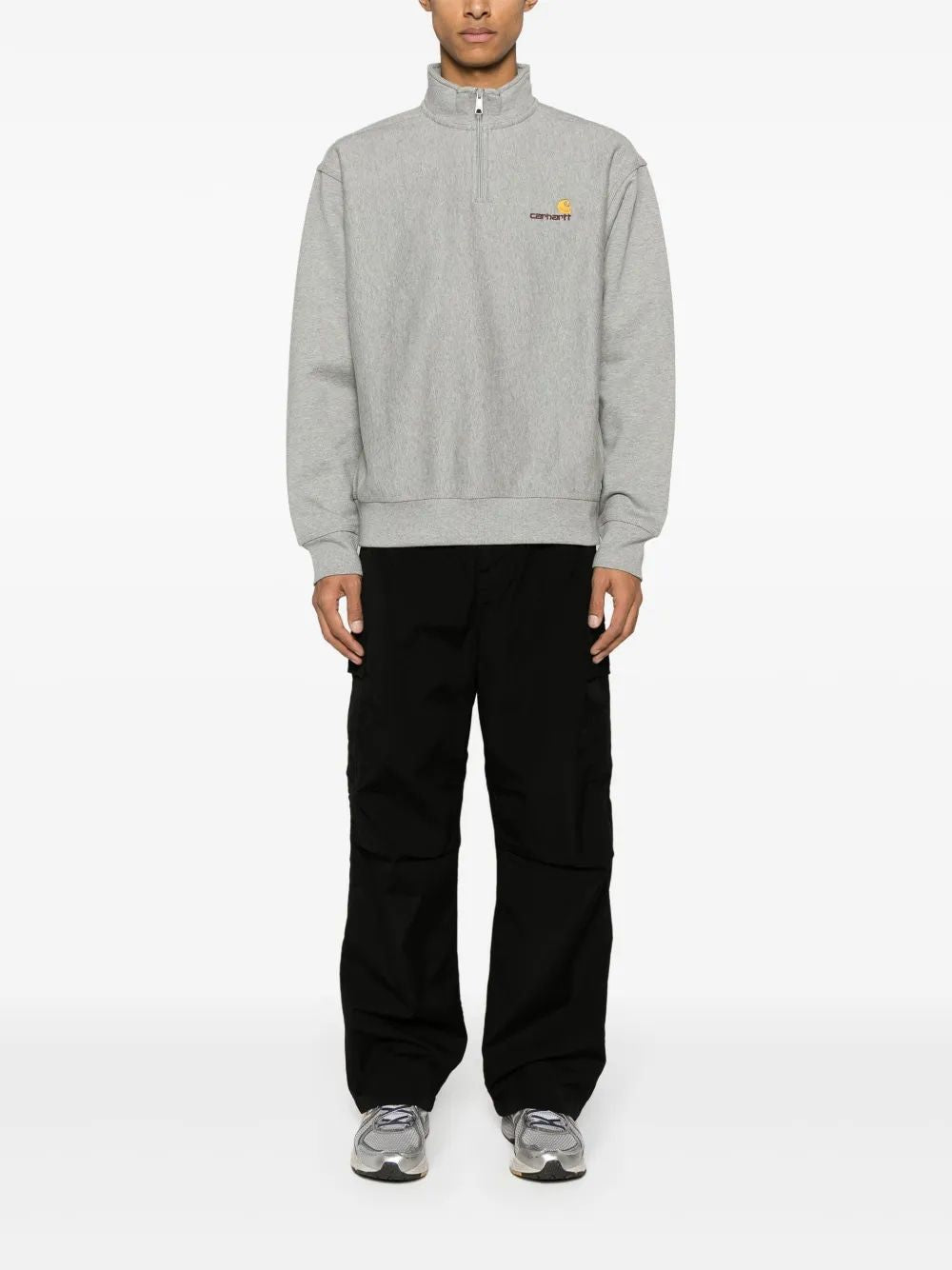 CARHARTT WIP Half Zip American Script Sweatshirt for Men
