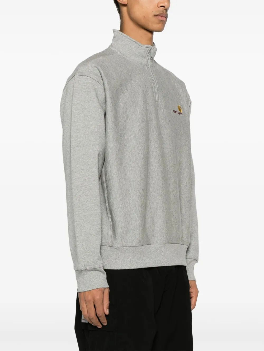 CARHARTT WIP Half Zip American Script Sweatshirt for Men