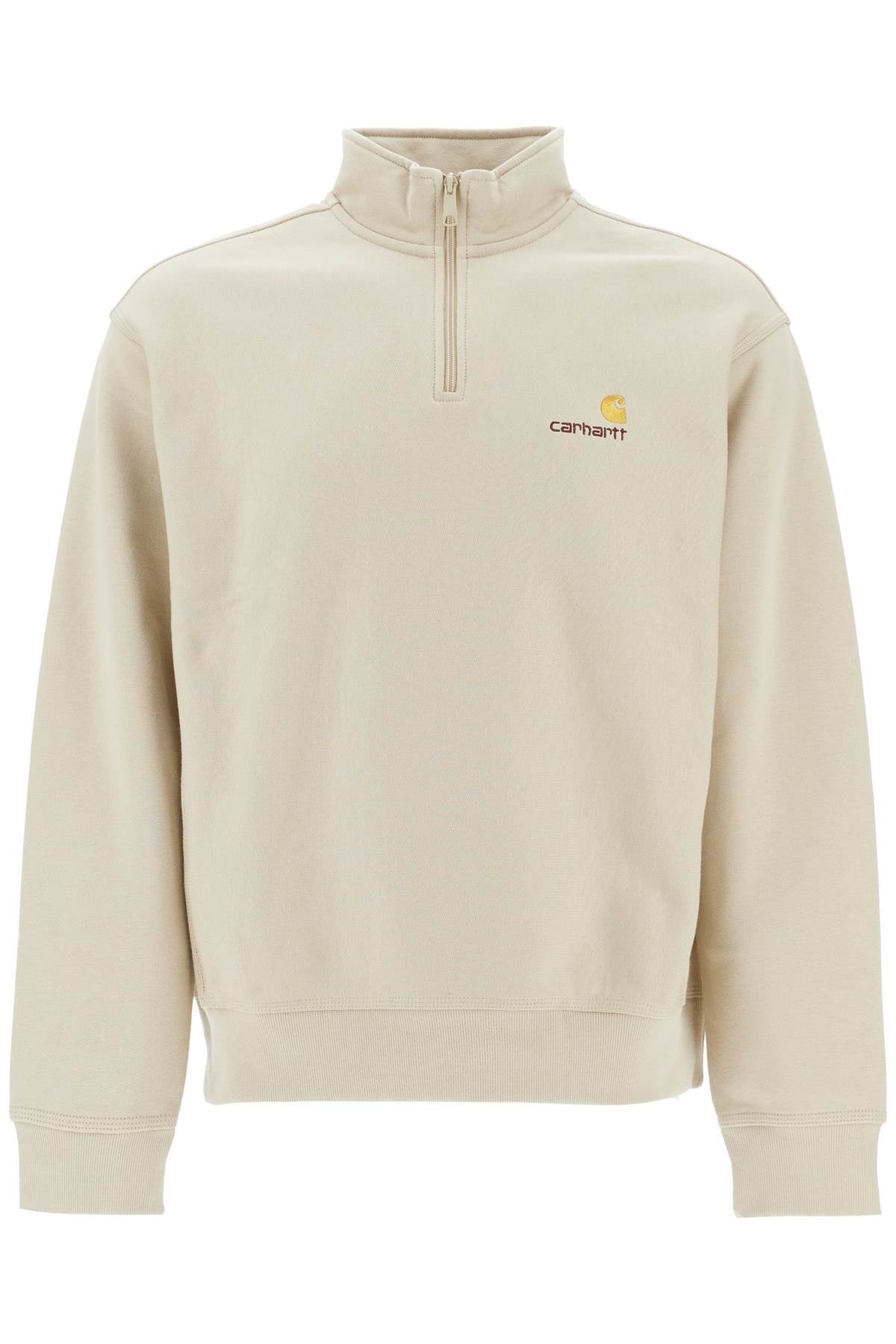 CARHARTT WIP Half Zip American Script Sweatshirt - Mini Fit for Men