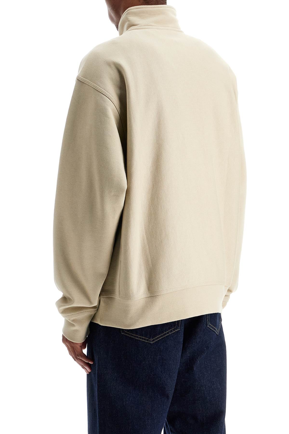CARHARTT WIP Half Zip American Script Sweatshirt - Mini Fit for Men