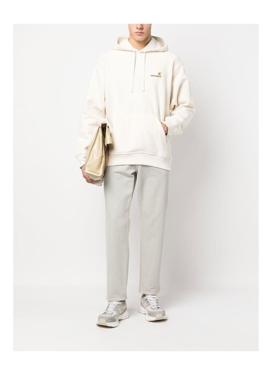 CARHARTT WIP Hooded American Script Sweatshirt for Men