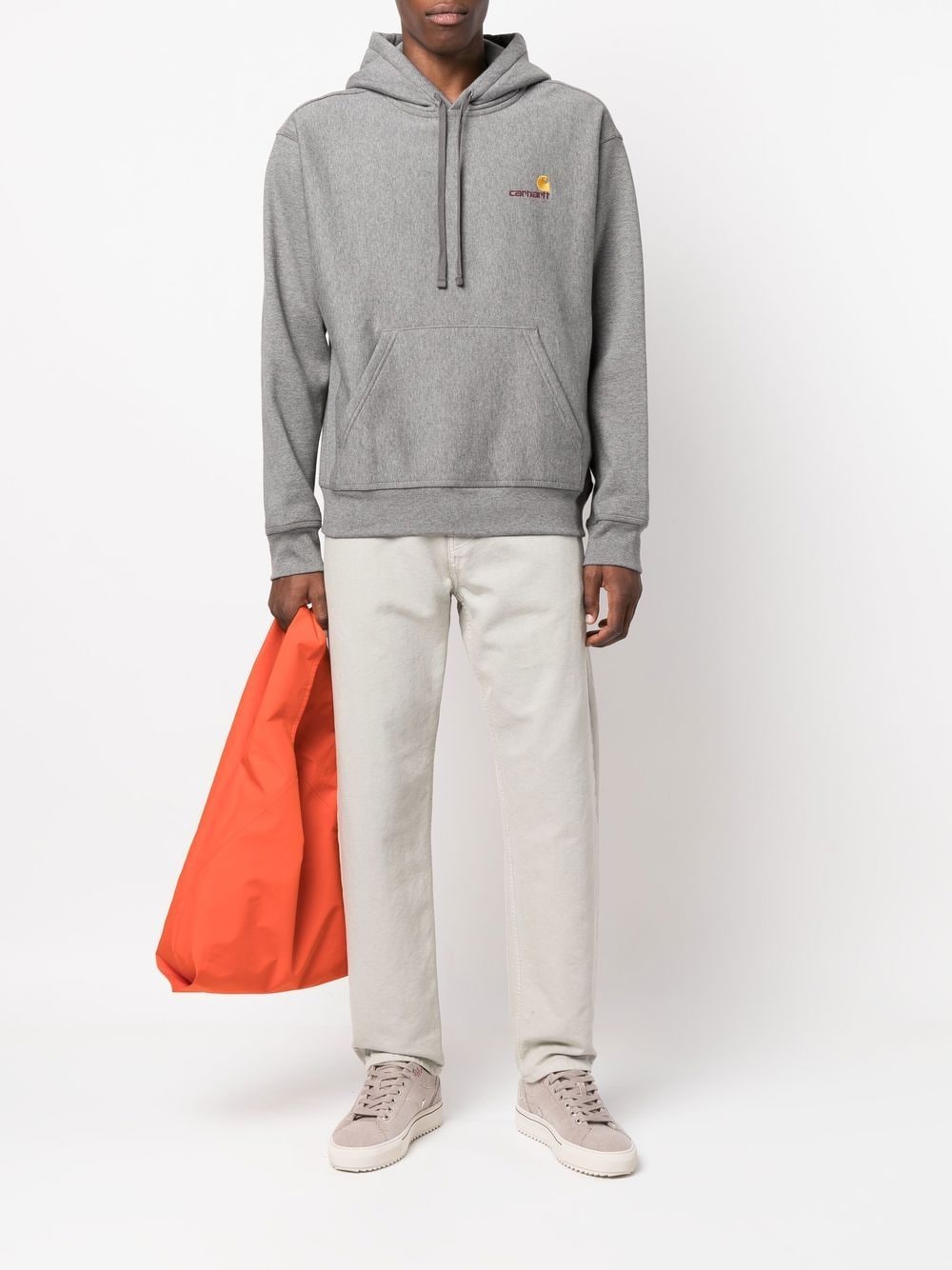 CARHARTT WIP Logo Cotton Blend Hoodie for Men - FW25