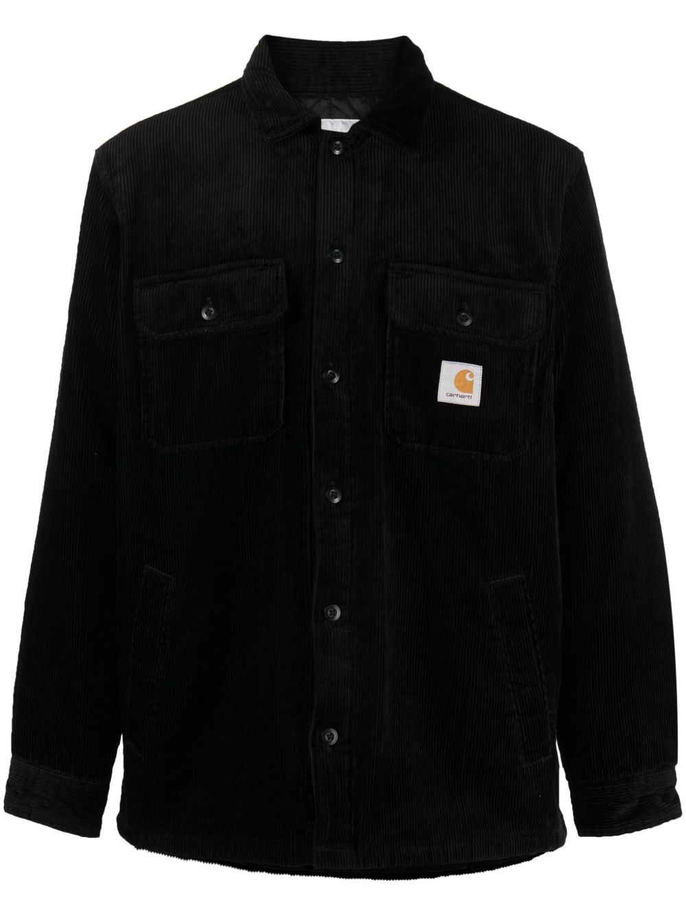 CARHARTT WIP Logo Cotton Shirt Jacket for Men - FW25 Collection