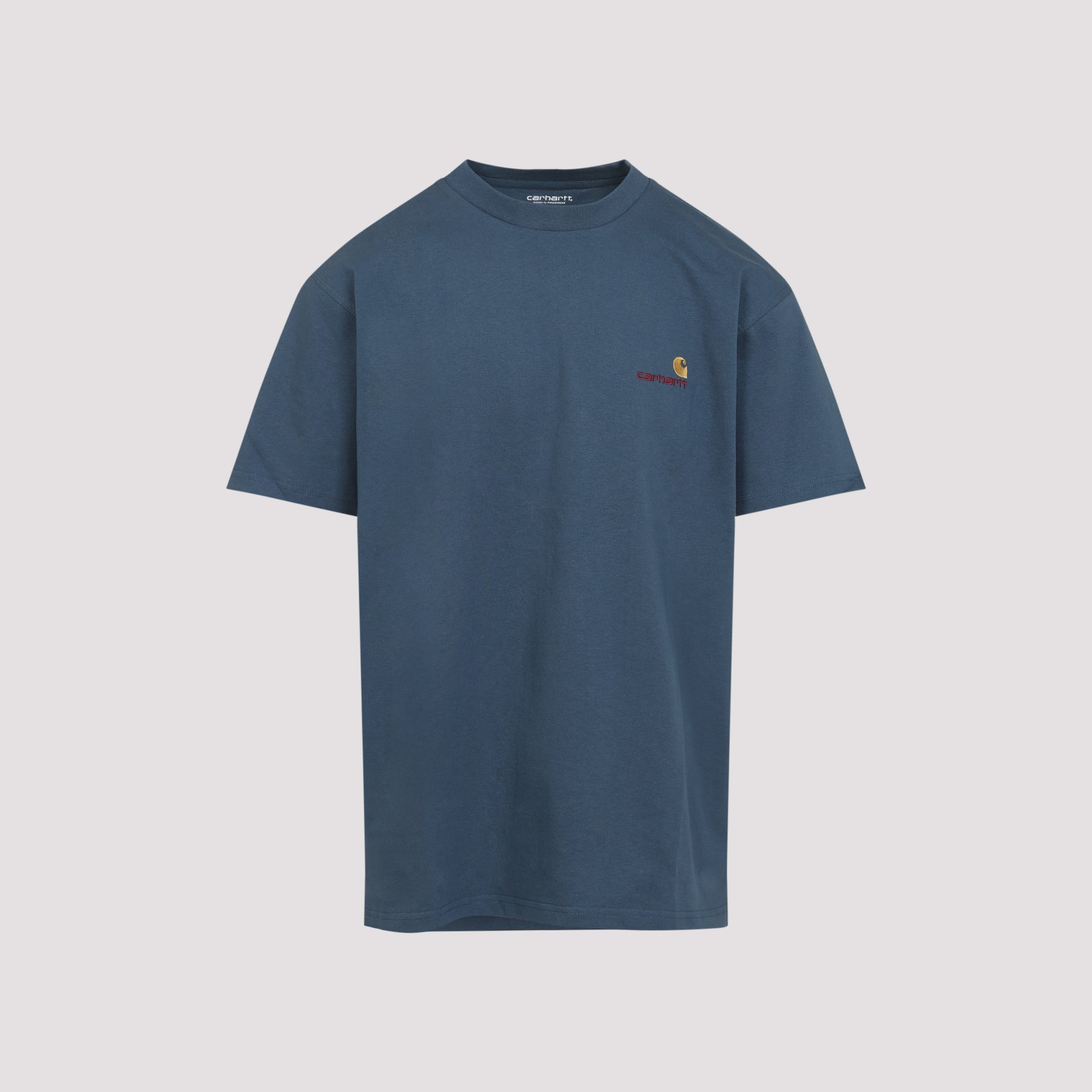 CARHARTT WIP Short Sleeve American Script Cotton T-Shirt