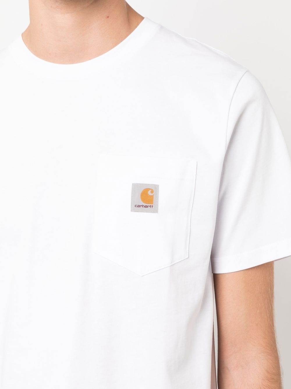 CARHARTT WIP Cotton T-Shirt with Logo Patch